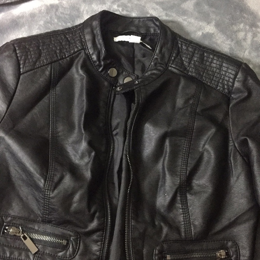 New York and company leather jacket